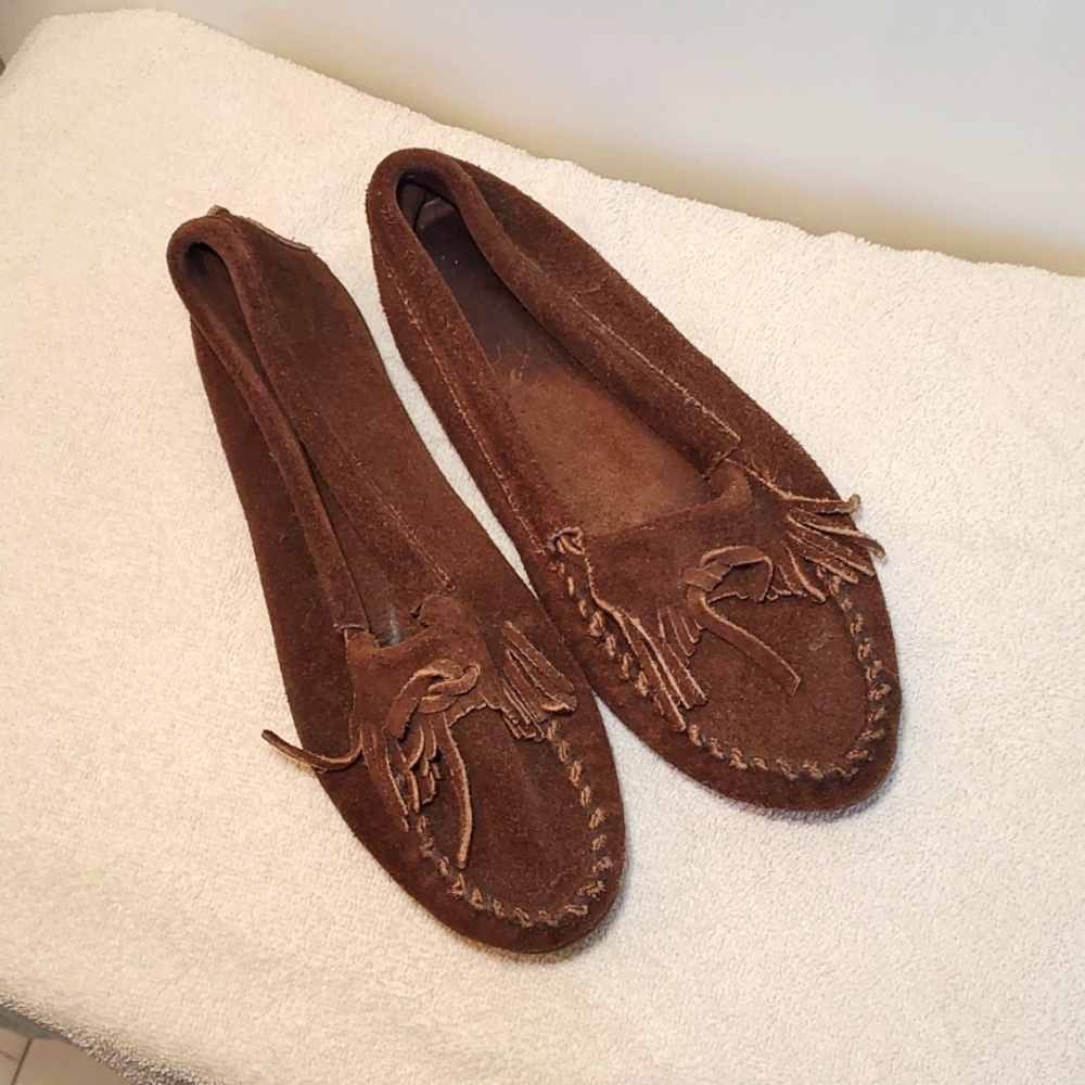 Minnetonka moccasins, size 9